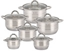 Набор кастрюль Elitehoff, нержавеющая сталь, 12 шт.