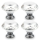 4x МЕБЕЛЬНАЯ РУЧКА РУЧКА ЯЩИКА ДВЕРНАЯ КРИСТАЛЛ