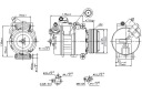 NISSENS COMPRESSEUR DE CLIMATISATION BMW CALSONIC CSV717photo 11