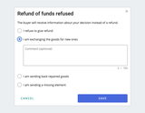 Refund of funds refused — comment