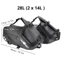 СУМКИ МОТОЦИКЛЕТНІ KEMIMOTO 2X14L СУМКИ БІЧНІ ВОЛОГОСТІЙКЕ 28L NA БАГАЖ  (1091047397) фото min 3