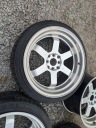 КОЛЕСА ДИСКИ JAPAN RACING JR12 17″9J ET25 4X100 4X114.3 ШИНИ 205/40R17  (1089033640) фото min 4