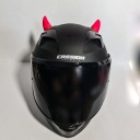 ROGI / ROZKI DO HELMET / BLACK / ROZOWE FLUO  photo 5