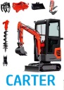 НОВА ЕКСКАВАТОР 1200KG CARTER CT12K 15KM КАРКАС ПОВОРОТНА + НАВІСНЕ  (1085354577) фото min 14