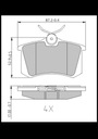 ZAPATAS HAM PARTE TRASERA BBP00018 VW FORD SEAT SKODA RENAULT 