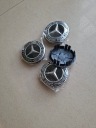 КОВПАЧКИ DO MERCEDES 75 MM MERCEDES-BENZ 75MM ЧОРНО - СРІБНИЙ 4SZT.  (1093854815) фото min 2