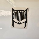 BATMAN GLOWA НАКЛЕЙКА W FORMIE NAPISU 12CM  (1081697912) фото min 3