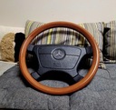 WOOD STEERING WHEEL MERCEDES W124 W201 ZEBRANO 