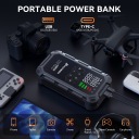 JUMP СТАРТЕР 4W1 POPDEER 6000A НАСОС 160PSI POWERBANK USB C ФОНАРЬ СВЕТОДИОДНЫЕ  (1089725321) фото min 2