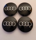 4 X КОВПАЧКИ ЗАГЛУШКИ ДИСКІВ АЛЮ КОЛЕСНІ ДИСКИ KAPSELKI DO AUDI 68MM ЧОРНІ  (1083009129) фото min 3