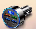ЗАРЯДНИЙ ПРИСТРІЙ АВТОМОБІЛЬНА 6W1 USB USB-C РОЗПОДІЛЮВАЧ FAST CHARGE LED (СВІТЛОДІОД)  (1090614709) фото min 2