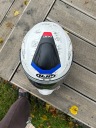 ШОЛОМ SZOSOWY/ENDURO Z PODNOSZONA SZCZEKA HJC C80 BULT WHITE/RED/BLUE  (1087051795) фото min 5