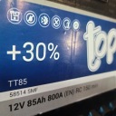 АКУМУЛЯТОР TOPLA ТОП 85AH/800A,P+,SMF,CA/CA,KRATKOWY,NANO-TECH  (1082554496) фото min 3
