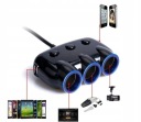 NOWY! ROZGALEZIACZ ГНІЗДА ПРИКУРЮВАЧА | 3X + ВИМИКАЧІ | 2XUSB 3.1A !  (1086790776) фото min 2