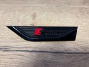 BLACK EMBLEM OVERLAY S CABLE LEFT LEFT WINGS AUDI A5 F5 8W OEM!  photo 1