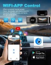 ВІДЕОРЕЄСТРАТОР DASH CAM 4K WIFI 64GB NIGHT НІЧНОГО БАЧЕННЯ WDR 170° 140°  (1087597417) фото min 2