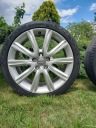ТИТАНОВІ ДИСКИ AUDI 18 ET 39 5X112 8JX18 H2 4 ШТУКИ Z ШИНАМИ  (1085276733) фото min 3