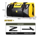 СУМКА МОТОЦИКЛЕТНА РОЛИК ROLLBAG 66L NA СИДІННЯ ЗАД ВОДОВІДШТОВХУЮЧА ЖОВТА  фото 2
