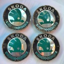 4X КОВПАЧОК ТИТАНОВІ ДИСКИ SKODA 6U0601151L 56MM ОРИГІНАЛ  (1085406356) фото min 1