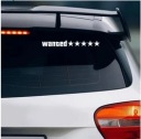 НАКЛЕЙКА WANTED 5 GWIAZDEK GTA NA СТІКЛА АВТО АВТО 20CM  (1089020271) фото min 3