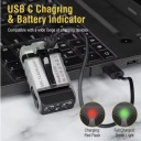 ЛІХТАРИК BORUIT V20 ОРИГІНАЛ 1100MAH USB-C  (1082287653) фото min 4