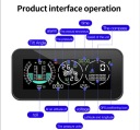 ПРИБОРНА ПАНЕЛЬ МОТОЦИКЛЕТНИЙ GPS 3W1 - TPMS, INKLINOMETR, МІРНИК СТРУМУ  (1084748924) фото min 3