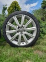 ТИТАНОВІ ДИСКИ AUDI 18 ET 39 5X112 8JX18 H2 4 ШТУКИ Z ШИНАМИ  (1085276733) фото min 4