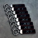 COLGANTE BMW X | CUERO GAMUZA | X1 2 PIEZAS X3 X4 X5 X6 