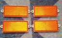 DEFLECTOR PROSTOKATNY FROM OTWORAMI ORANGE COLOR 4 PCS. 