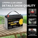 АКУМУЛЯТОР НОВИЙ LIFEPO4 12V 100AH  (1089015488) фото min 2