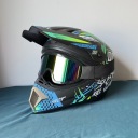 ШОЛОМ ВЕЛОСИПЕДНИЙ / MOTOCROSS / CROSS XL 61-62 CM + ОКУЛЯРИ | GOTOWY DO ЇЗДИ  (1090905440) фото min 1