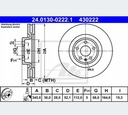 ATE 24.0130-0222.1 TWO FRONT DISCS BRAKE 