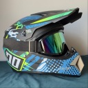 ШОЛОМ ВЕЛОСИПЕДНИЙ / MOTOCROSS / CROSS XL 61-62 CM + ОКУЛЯРИ | GOTOWY DO ЇЗДИ  (1090905440) фото min 4
