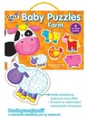 Puzzle 12x2 ZVIERATKÁ A VOZIDLÁ extra veľké GALT Názov Hračky Galt, detské puzzle – farma, puzzle pre deti od 18 mesiacov
