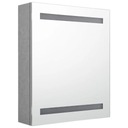 vidaXL Kúpeľňová skrinka so zrkadlom a LED, sivá betónová, 50x14x60 cm EAN (GTIN) 8720286332429