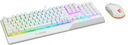 Súprava Klávesnica + myš Vigor GK30 Combo biela Dizajn klávesnice podsvietenie
