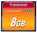 Pamäťová karta CompactFlash Transcend 133x 8 GB Rýchlostná trieda UDMA 4