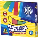 Plastelina kwadrat 6 kolorów ASTRA Kod producenta 40472