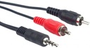 Kábel PremiumCord kjackcin5 minijack (3,5 mm) - 2x RCA (cinch) 5 m Dĺžka kábla 5 m