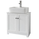 BZR18-W Kúpeľňová skrinka Skrinka pod umývadlo Biely Počet zásuviek 1
