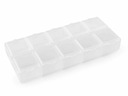 Plastový box organizér kazeta na korálky gombíky 6x13,2x2 cm Značka Stoklasa