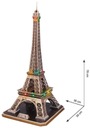 3D пазл Эйфелева башня со светодиодной подсветкой Cubicfun 20507