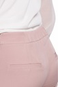 EU S K055 Hladké cigarové nohavice - špinavá ružová E Stredová část (výška v páse) iná