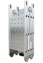 Rebrík Higher 4,5 m hliník 1 x 12 až 150 kg Maximálny pracovný rozsah vo vysunutej/roztiahnutej polohe 4.5 cm