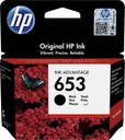 HP 653, черные чернила, 6 мл, 360 страниц