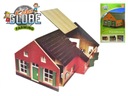Drewniana stodoła Kids Globe Stajnia-Dom wiejski 77x57x32 cm 1:32 Waga produktu z opakowaniem jednostkowym 12 kg