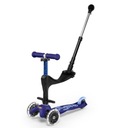 Микро-мини 3в1 Deluxe Plus Синий светодиодный самокат