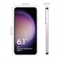 Smartfón Samsung Galaxy S23 8 GB / 256 GB ružový Šírka 70.9 mm