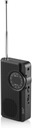 Rádiové batérie FM JVC RA-E311B Farba čierna