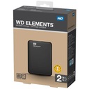 Портативный внешний жесткий диск Western Digital Elements емкостью 2 ТБ с интерфейсом USB